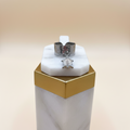 Bague acier inoxydable avec breloque tortue argenté.ajustable