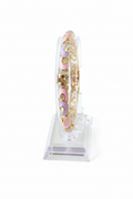 Bracelet thaïlandais violet et rose fin laiton