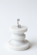 Piercing nombril clssique  acier inoxydable doré avec zirconium