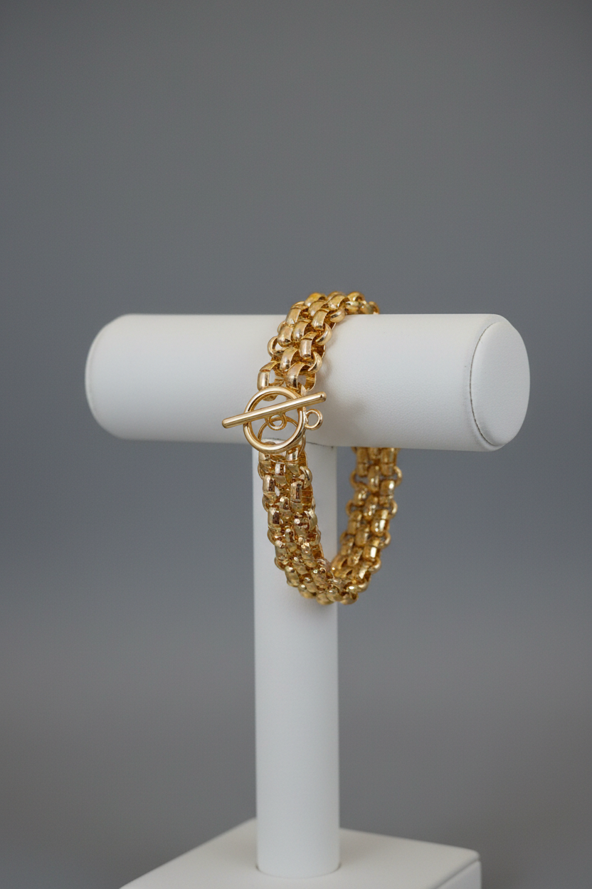 Bracelet acier inoxydable avec fermoir bouée.