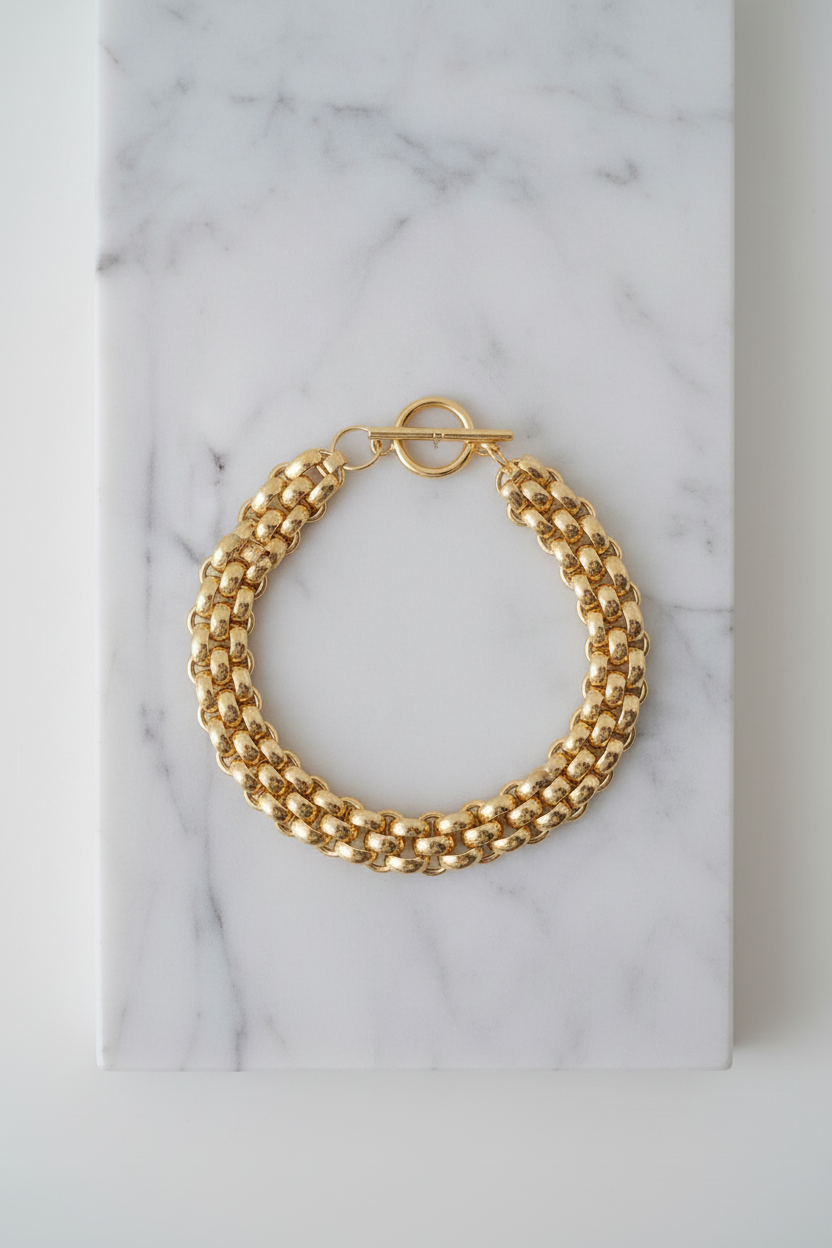 Bracelet acier inoxydable avec fermoir bouée.