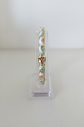 Bracelet thaïlandais fin et delicat  couleur pastel laiton